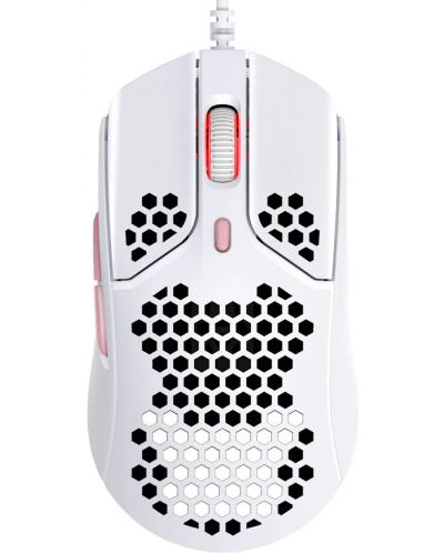 Gaming ποντίκι HyperX - Pulsefire Haste, οπτικό, άσπρο/ροζ - 1