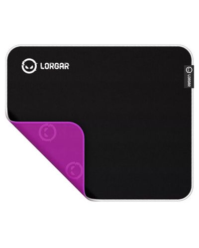Gaming pad για ποντίκι Lorgar - Legacer 753, L, μαλακό , μαύρο/μωβ - 2