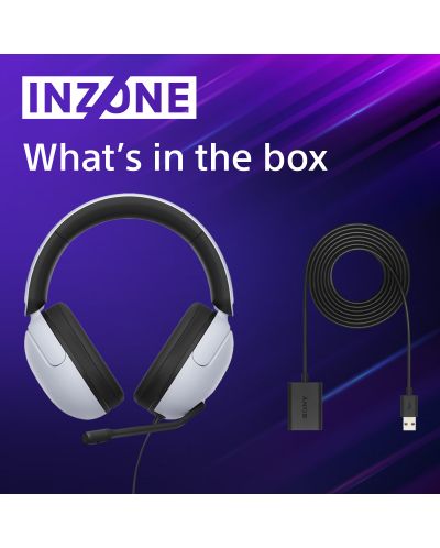 Gaming ακουστικά Sony - Inzone H3, λευκά - 7