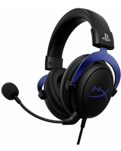 Gaming ακουστικά με μικρόφωνο HyperX - Cloud Blue, PS5, μαύρα - 1