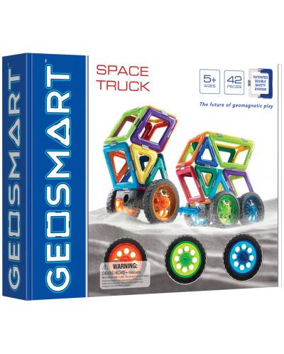 Μαγνητικός κατασκευαστής Smart Games Geosmart - Διαστημικό φορτηγό - 1