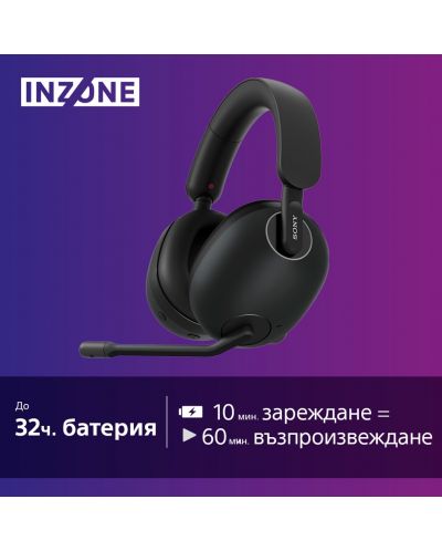 Ακουστικά gaming Sony - INZONE H9, PS5, ασύρματα , μαύρα - 5