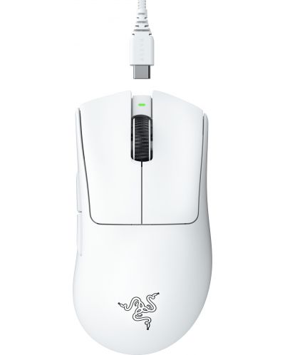 Ποντίκι gaming Razer - DeathAdder V3 Pro, οπτικό, ασύρματο, λευκό - 1