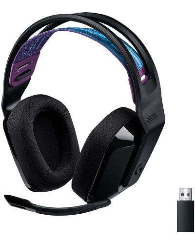 Gaming ακουστικά Logitech - G535 Lightspeed, ασύρματα, μαύρα - 1