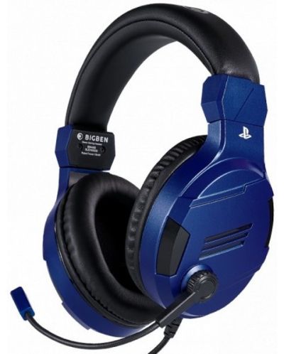 Ακουστικά για παιχνίδια Nacon - Bigben PS4 Official Headset V3,μπλε - 1