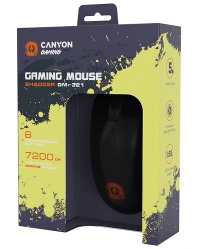 Ποντίκι gaming Canyon - Shadder GM-321, οπτικό, μαύρο - 6