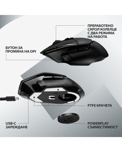 Ποντίκι  gaming   Logitech - G502 X Lightspeed EER2,οπτικό,μαύρο - 6
