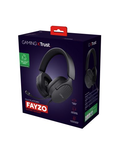 Ακουστικά gaming Trust - GXT489 Fayzo, μαύρα  - 6