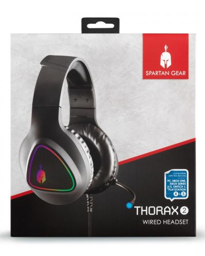 Ακουστικά gaming Spartan Gear - Thorax 2, μαύρο - 2