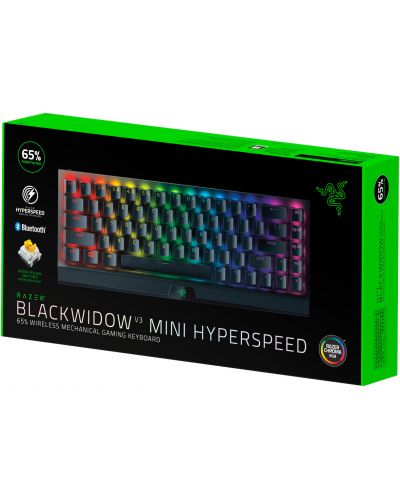 Πληκτρολόγιο Gaming Razer - BlackWidow V3 Mini HyperSpeed/Yellow, μαύρο - 8