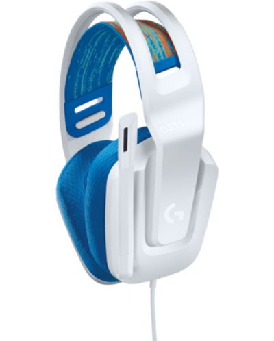 Ακουστικά Gaming Logitech - G335, λευκά/μπλε - 2