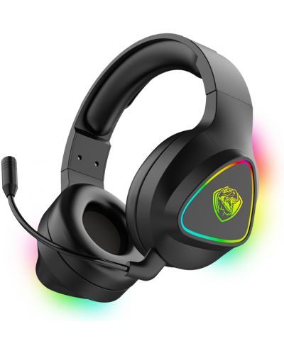 Ακουστικά gaming  Roxpower - ST-GH709W, μαύρα - 1