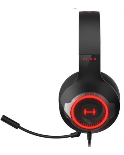 Ακουστικά gaming Edifier - Hecate G33, μαύρο/κόκκινο - 2