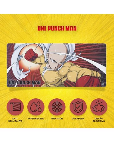 Gaming pad για ποντίκι Grupo Erik - One Punch Man Saitama, XL, μαλακό, πολύχρωμο - 8