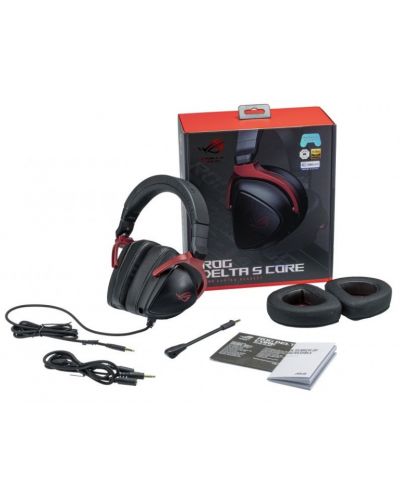 Ακουστικά gaming ASUS - ROG Delta S Core, μαύρο - 5