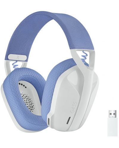 Ακουστικά Gaming Logitech - G435, ασύρματα, λευκά - 1