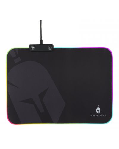 Gaming pad για ποντίκι Spartan Gear - Ares RGB, S, μαύρο - 1