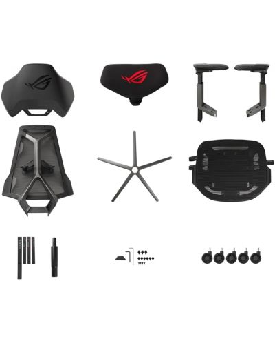 Καρέκλα gaming ASUS - ROG Destrier Ergo, μαύρο - 7