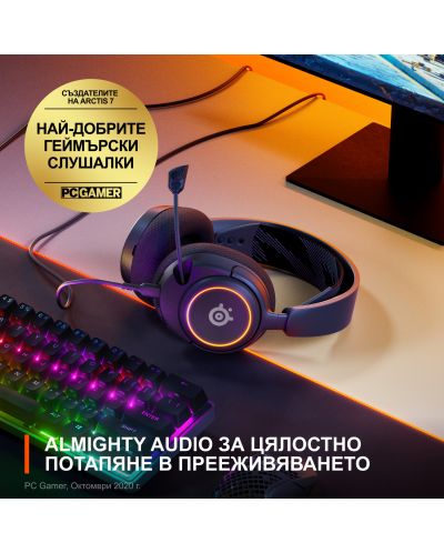 Ακουστικά gaming  SteelSeries - Arctis Nova 3,μαύρο  - 2