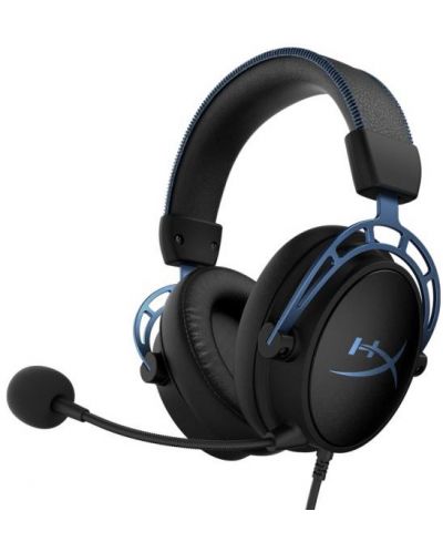 Ακουστικά Gaming HyperX - Cloud Alpha S, 7.1, μαύρα/μπλε - 1