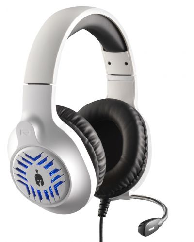 Gaming ακουστικά Spartan Gear -Medusa, PC/PS/XBox/Switch, άσπρα/μαύρα - 1