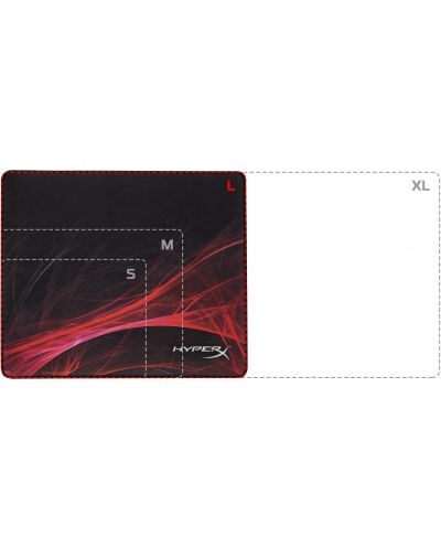 Gaming pad για ποντικι HyperX - FURY S Pro/Speed, L, μαλακό, μαύρο - 4