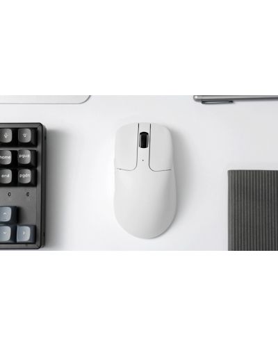 Ποντίκι gaming Keychron - M2, οπτικό, ασύρματο, λευκό - 3