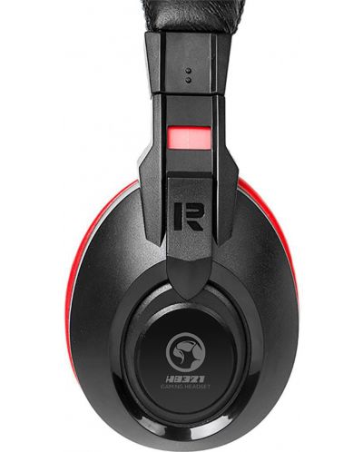 Gaming ακουστικά Marvo - H8321, μαύρα/κόκκινα - 4