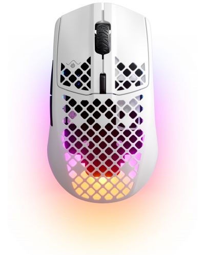 Gaming ποντίκι  SteelSeries - Aerox 3 (2022), ασύρματο, άσπρο - 1