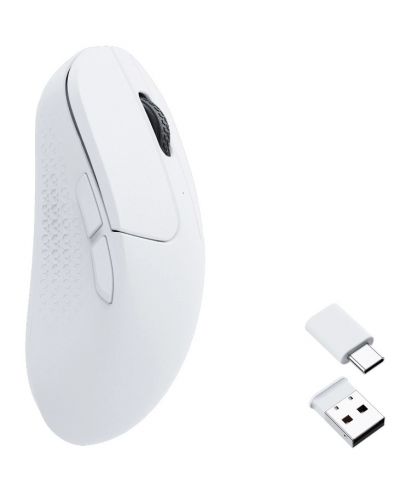 Ποντίκι gaming Keychron - M3M, οπτικό, ασύρματο, λευκό - 2