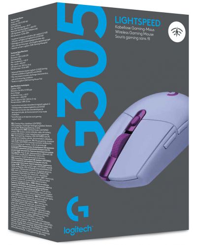 Gaming ποντίκι Logitech - G305 Lightspeed, Οπτικό , μωβ - 11