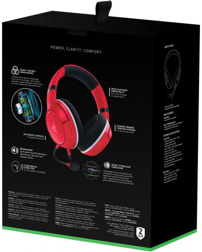 Gaming ακουστικά Razer - Kaira X, Xbox, Pulse Red - 6