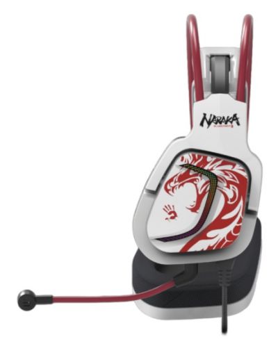 Ακουστικά gaming A4Tech Bloody - G575 Naraka, λευκό/κόκκινο - 2