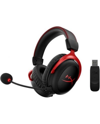 Gaming ακουστικά HyperX - Cloud II Wireless, ασύρματα, μαύρα/κόκκινα - 2