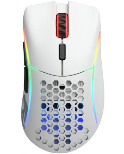 Gaming ποντίκι Glorious - Model D, οπτικό ασύρματο, άσπρο - 1