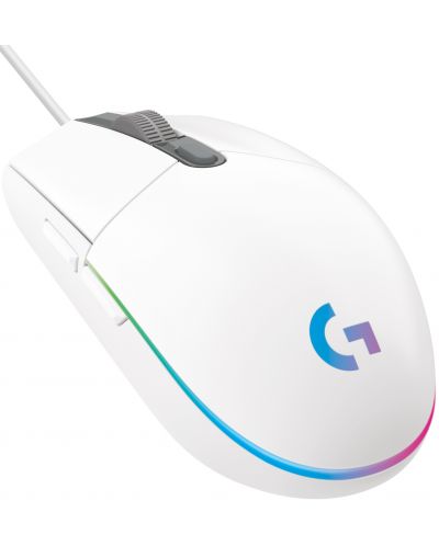 Gaming ποντίκι Logitech - G102 Lightsync, οπτικό RGB άσπρο - 1