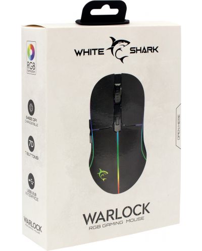 Ποντίκι gaming White Shark - WARLOCK, οπτικό, μαύρο - 9