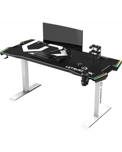 Γραφείο gaming Ultradesk - Force, λευκό - 1