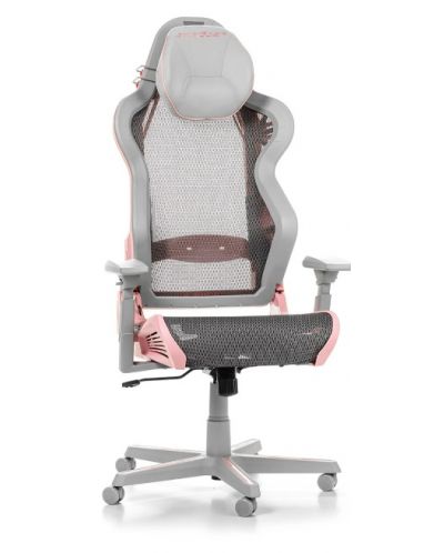 Καρέκλα παιχνιδιού DXRacer - AIR R1S-GPG, γκρι/ροζ - 3