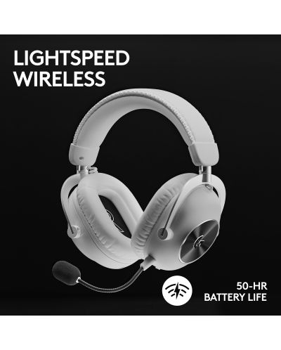 Ακουστικά gaming Logitech - Pro X 2 Lightspeed, ασύρματο, λευκό - 4