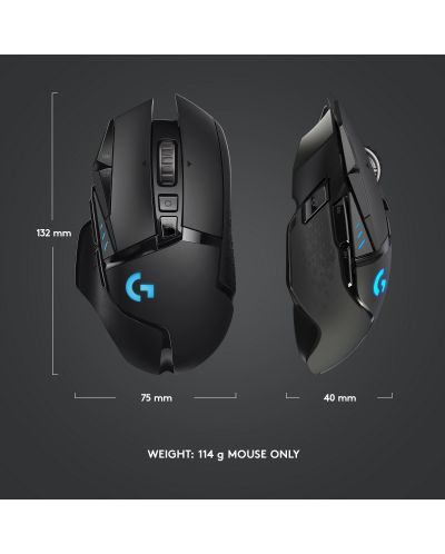 Gaming ποντίκι Logitech - G502 LightSpeed, ασύρματο, μαύρο - 10