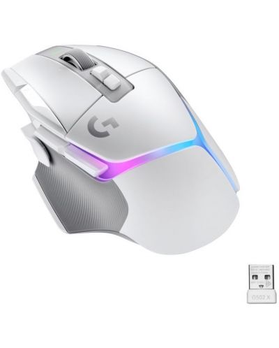 Ποντίκι gaming  Logitech - G502 X Plus EER2,οπτικό, ασύρματο, λευκό - 1