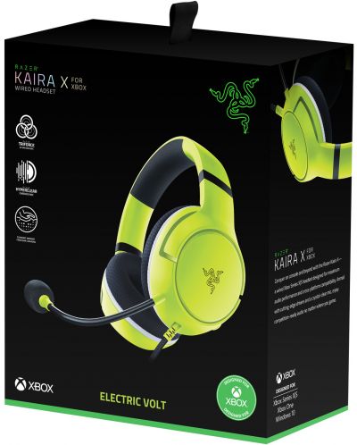 Gaming ακουστικά Razer - Kaira X, Xbox, Electric Volt - 5