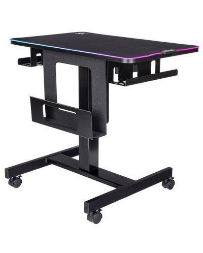 Γραφείο gaming Thermaltake - CYCLEDESK 100 RGB Electric, μαύρο - 1