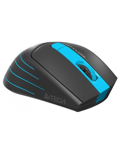 Gaming ποντίκι A4tech - Fstyler FG30S, οπτικό ασύρματο, μαύρο/μπλε - 2