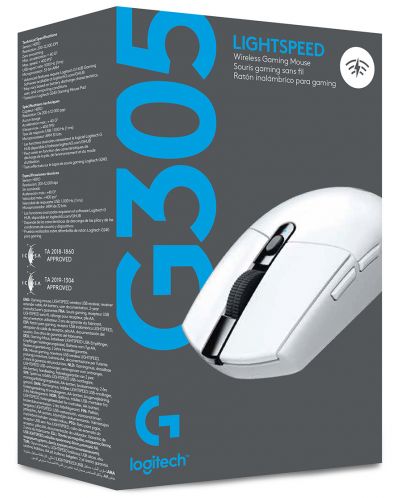 Gaming ποντίκι Logitech - G305 Lightspeed, Οπτικό , λευκό - 11