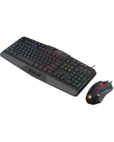 Gaming σετ Redragon - S101-5, πληκτρολόγιο και ποντίκι, μαύρα - 2