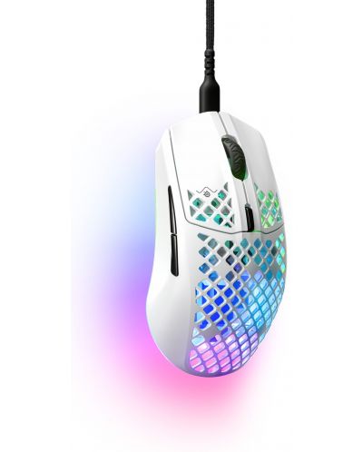 Gaming ποντίκι SteelSeries - Aerox 3 (2022), ασύρματο, άσπρο - 2