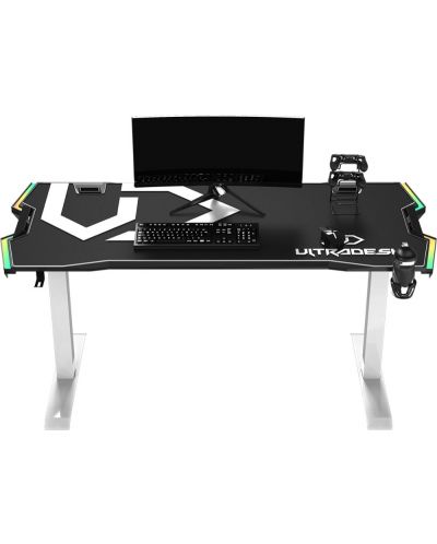 Γραφείο gaming Ultradesk - Force, λευκό - 3