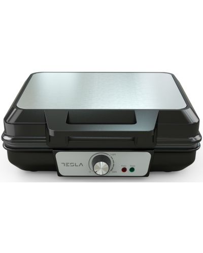 Συσκευή για βάφλες Tesla - WM200BX, 1000W,черен/сребрист - 1